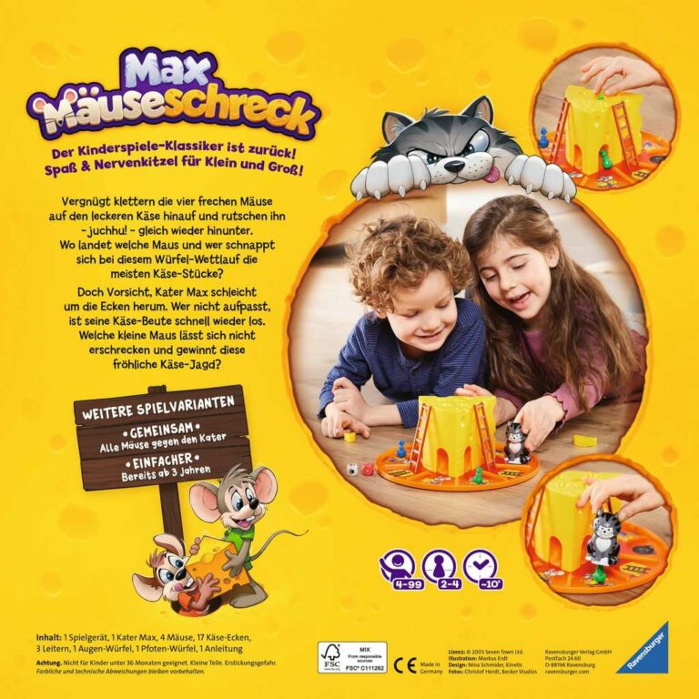 Max Mäuseschreck Ravensburger Fahrrad Esper Spielwaren